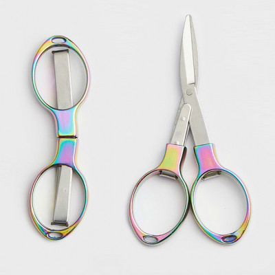 Rainbow folding scissors